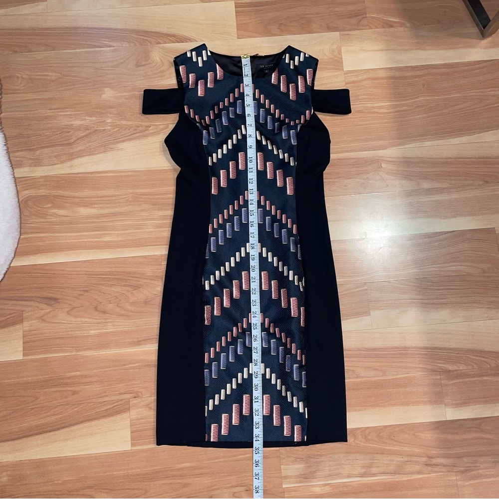 Ted Baker $295 NWOT Zyra Cotton Reel Cut Out Bodycon Dress, Size Size 4 small - Picture 7 of 16
